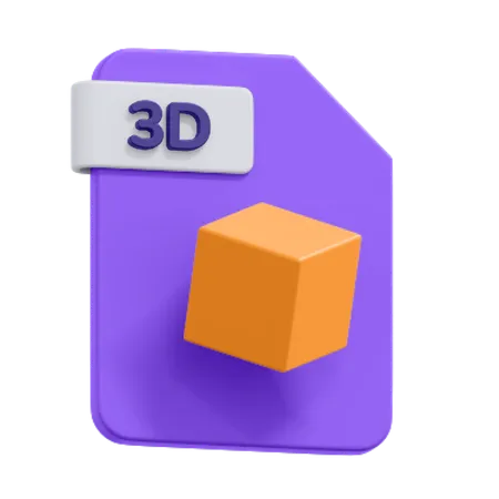 3 D File  3D Icon