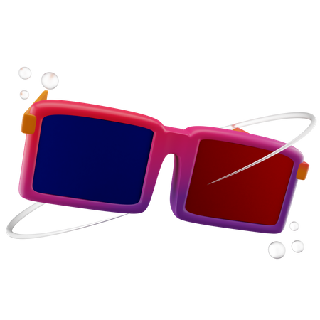 3 D Glases  3D Icon