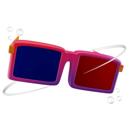 3 D Glases  3D Icon
