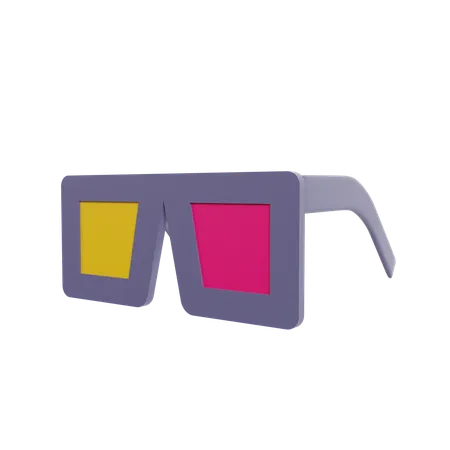 3 D Glasses  3D Icon