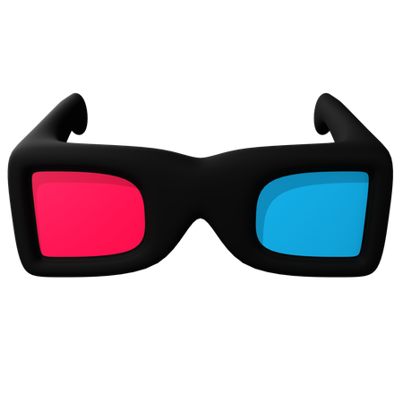 3 D Glasses  3D Icon