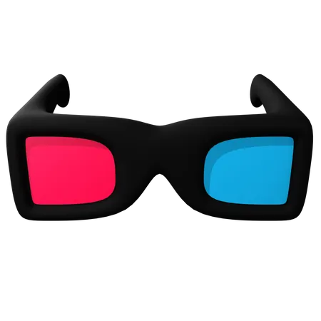 3 D Glasses  3D Icon