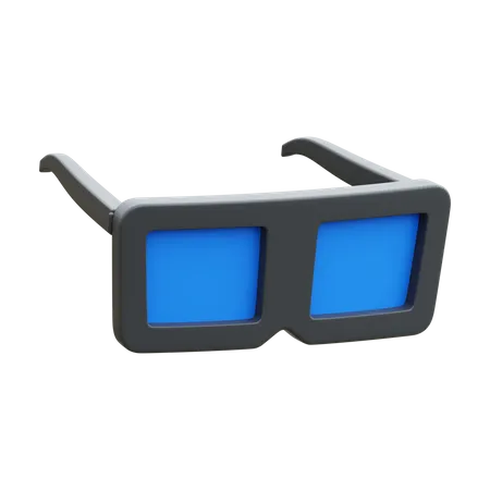 3 D Glasses  3D Icon