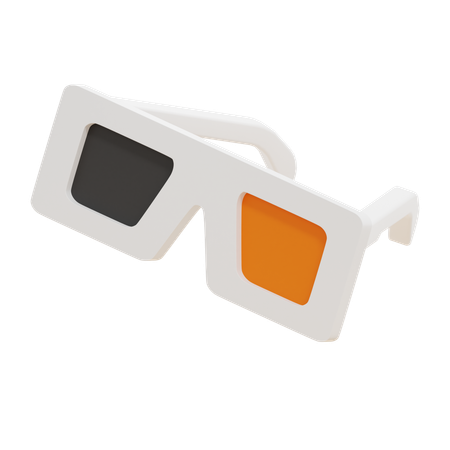 3 D Glasses  3D Icon