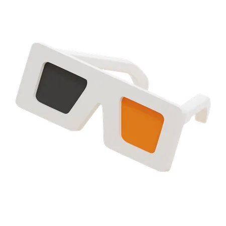 3 D Glasses  3D Icon