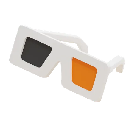 3 D Glasses  3D Icon