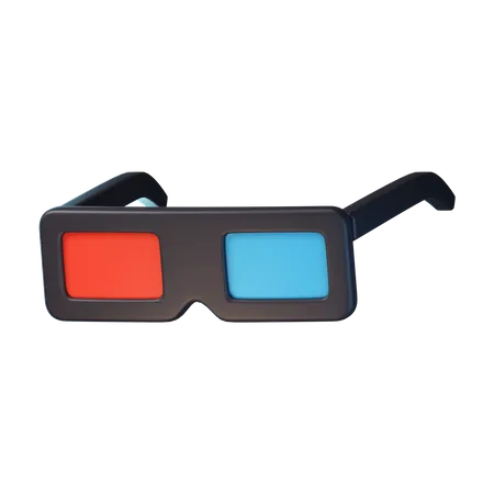 3 D Glasses  3D Icon