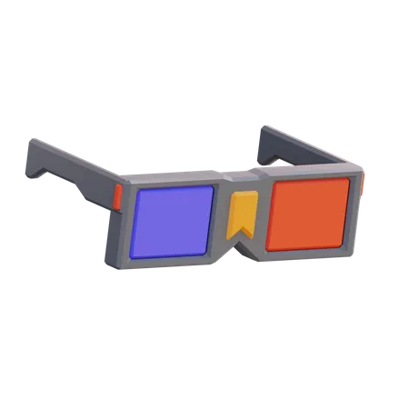 3 D Glasses  3D Icon