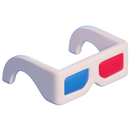 3 D Glasses  3D Icon