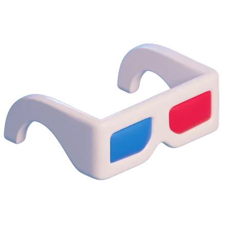 3 D Glasses  3D Icon