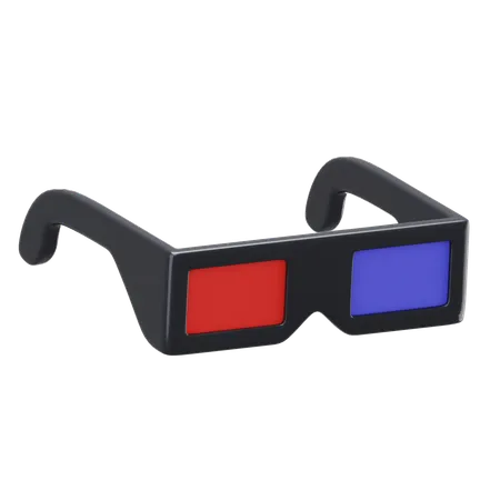 3 D Glasses  3D Icon