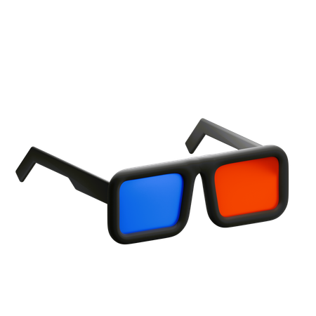 3 D Glasses  3D Icon