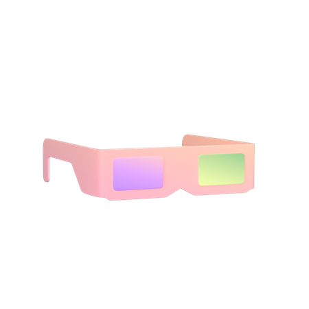 3 D Glasses  3D Icon