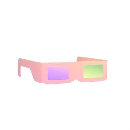 3 D Glasses  3D Icon