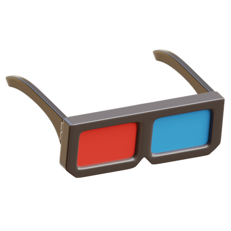 3 D Glasses  3D Illustration