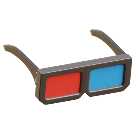 3 D Glasses  3D Illustration