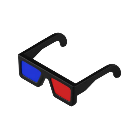 3 D Glasses  3D Illustration