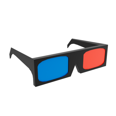 3 D Glasses  3D Illustration