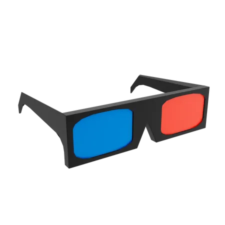 3 D Glasses  3D Illustration