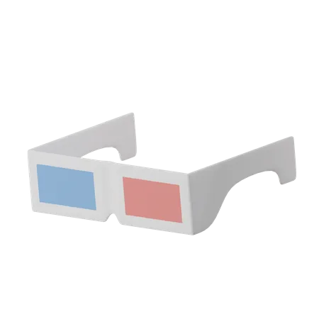 Immersive 3 D Cinema Experience Front Row Action With Stereo Vision Glasses 3D Icon