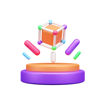 3D 홀로그램  3D Icon