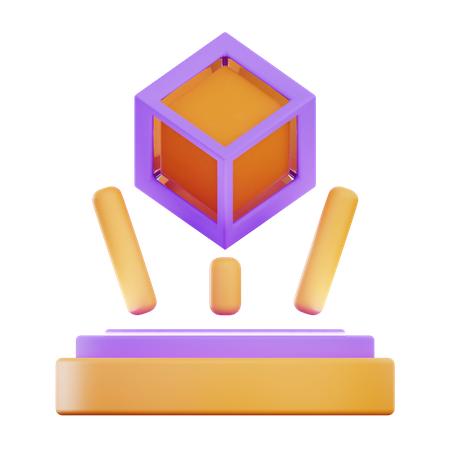 3D-Hologramm  3D Icon