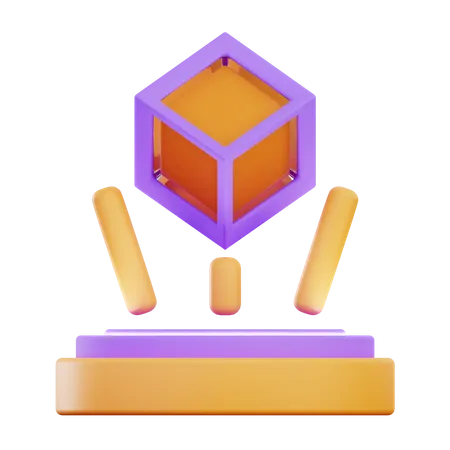 3D-Hologramm  3D Icon