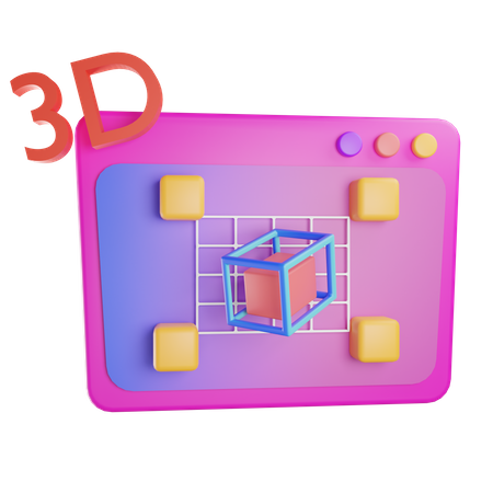 3 D Modeling  3D Icon