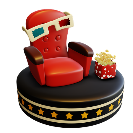 3 D Movie  3D Illustration