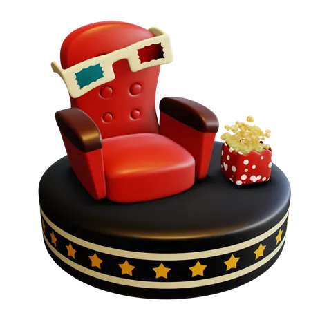 3 D Movie  3D Illustration