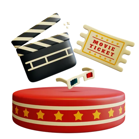 3 D Movie  3D Illustration