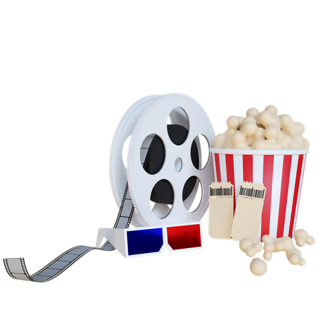 3 D Movie  3D Illustration