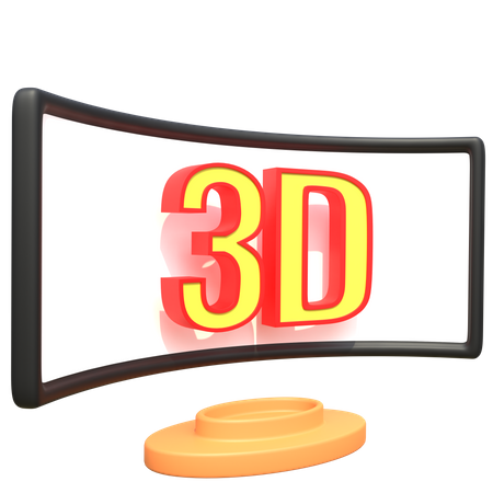 3 D Movie  3D Icon