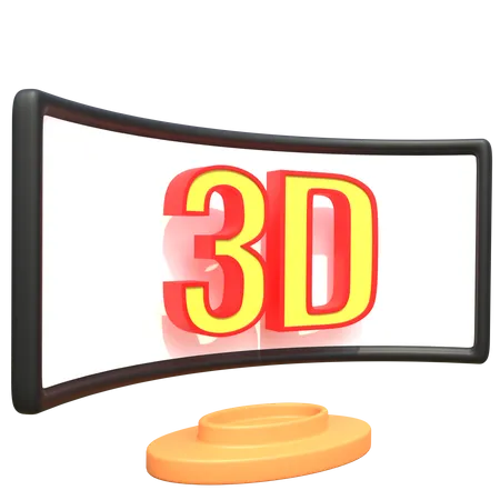 3 D Movie  3D Icon