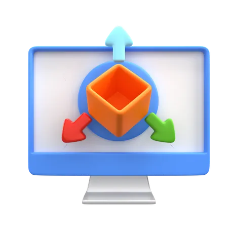 3 D Object  3D Icon