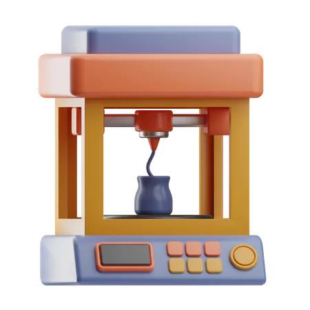 3 D Printer  3D Icon