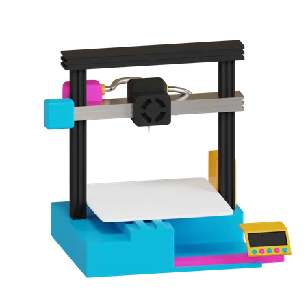 3 D Printer  3D Icon