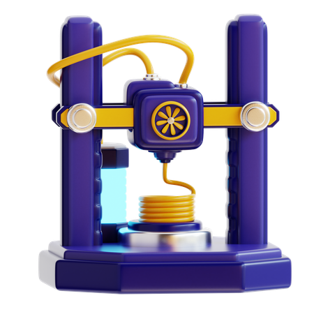 3 D Printer  3D Icon