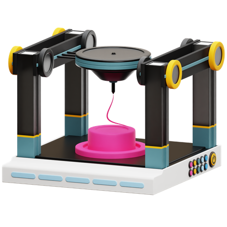 3 D Printer  3D Icon