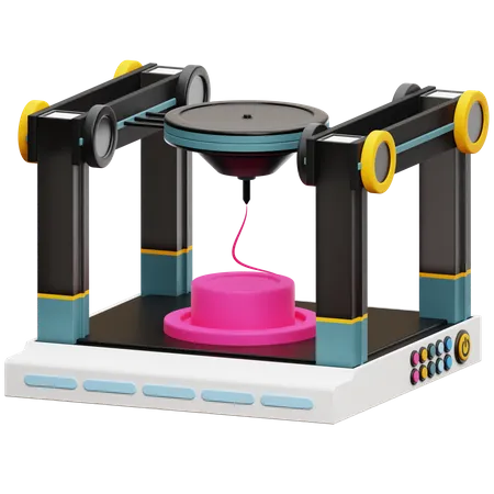 3 D Printer  3D Icon