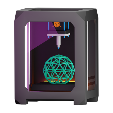 3 D Printer  3D Icon