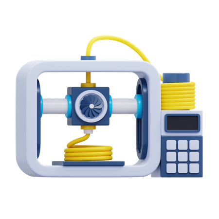 3 D Printer  3D Icon