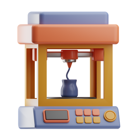 3 D Printer  3D Icon