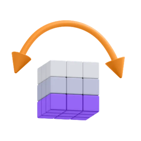 3 D Rotate  3D Icon