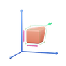 3d 3d scale object logo