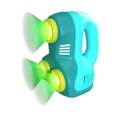This Is A 3 D Scanner 3 D Render Illustration Icon It Comes With A High Resolution PSD File And Is Isolated On A Transparent Background 3D Icon