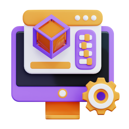 3 D Setting  3D Icon