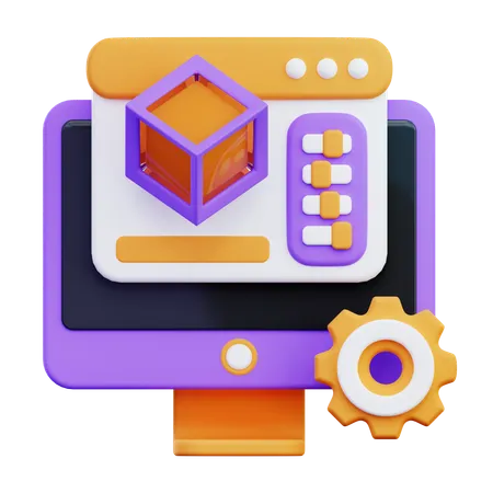 3 D Setting  3D Icon