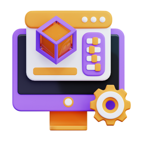 3 D Setting  3D Icon
