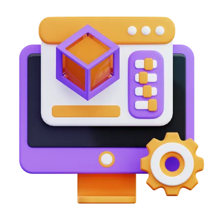 3 D Setting  3D Icon